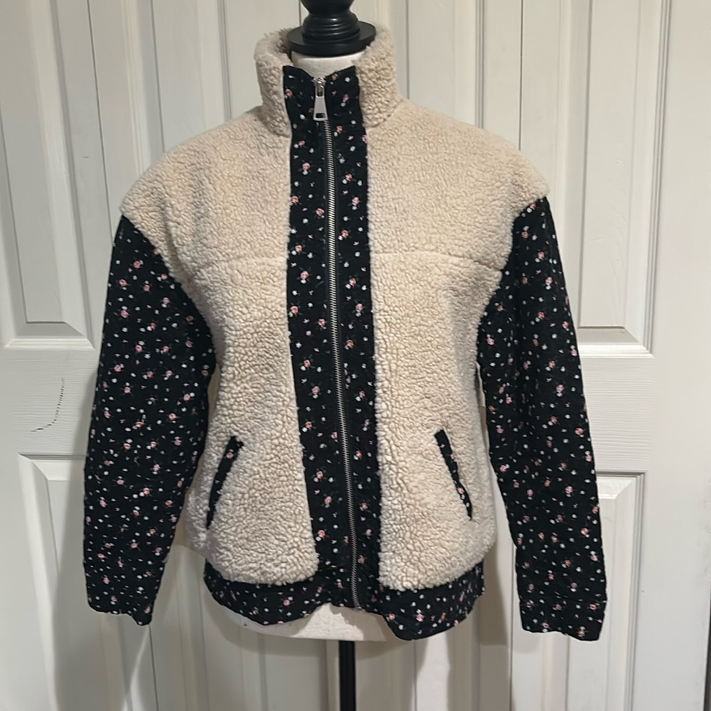 Free People, EUC Driftwood Sweet Sherpa Jacket